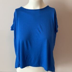Veronika Maine Royal Blue Short Sleeve Tee